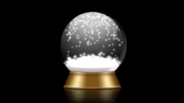 kar küre animasyon