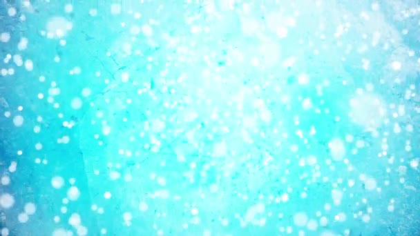 Vallende sneeuw lus — Stockvideo
