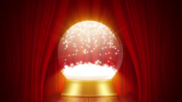 Snow globe animacji — Wideo stockowe