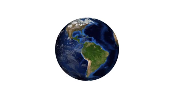 Реалистичная планета Земля — стоковое видео