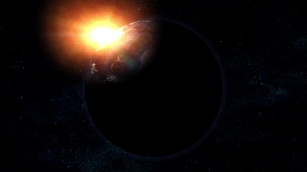 Planeta Tierra en el Espacio — Vídeo de stock
