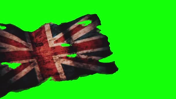 Velha bandeira da Inglaterra — Vídeo de Stock