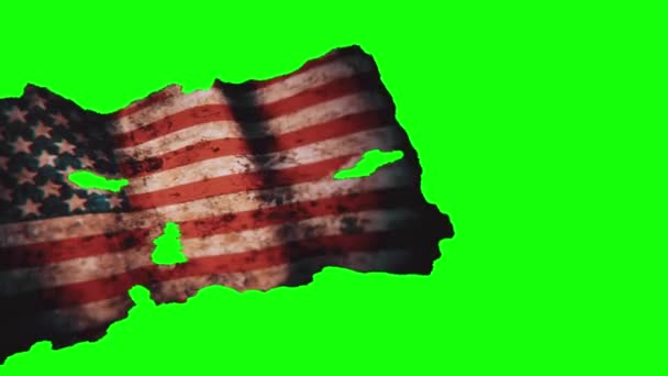 Wapperende Amerikaanse vlag — Stockvideo