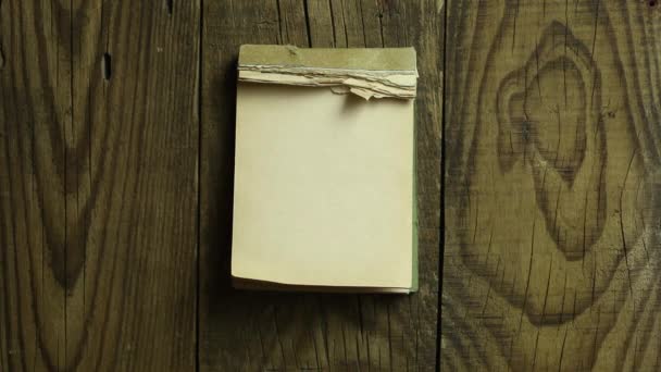 Παλαιό ημερολόγιο άδειο — Αρχείο Βίντεο