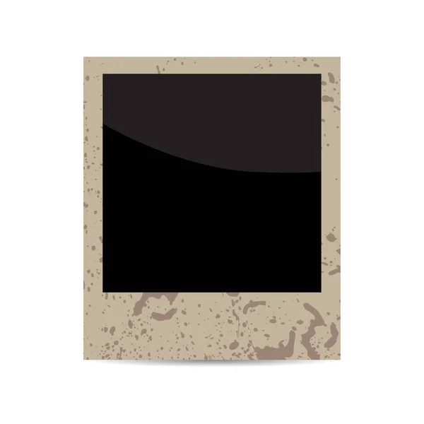 Векторное пустое винтажное фото рамка изолирована на белом — стоковый вектор