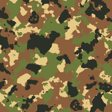 vektör askeri kamuflaj deseni yeşil ve kahverengi renklerde