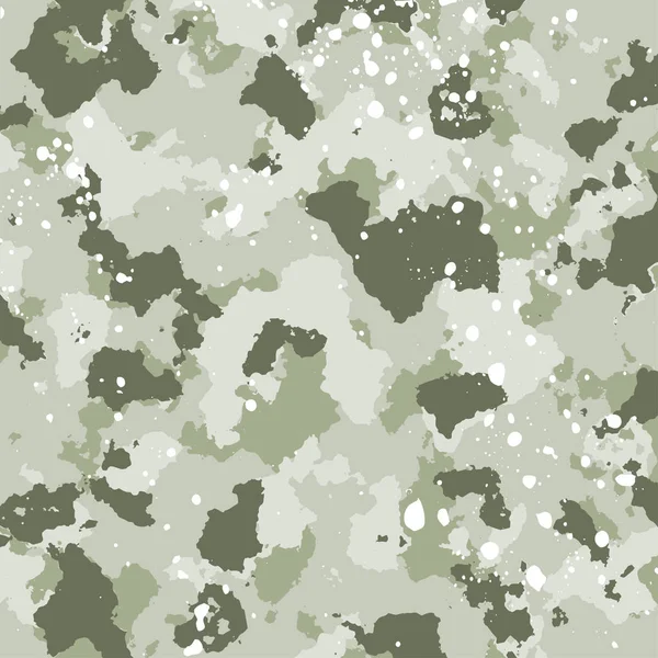 Patrón de camuflaje militar vector en colores verdes — Archivo Imágenes Vectoriales