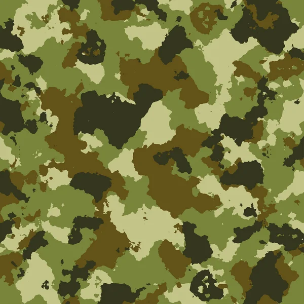 Patrón de camuflaje militar vector en colores verdes — Archivo Imágenes Vectoriales