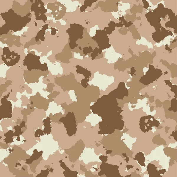 Motif de camouflage militaire vectoriel en couleurs marron — Image vectorielle