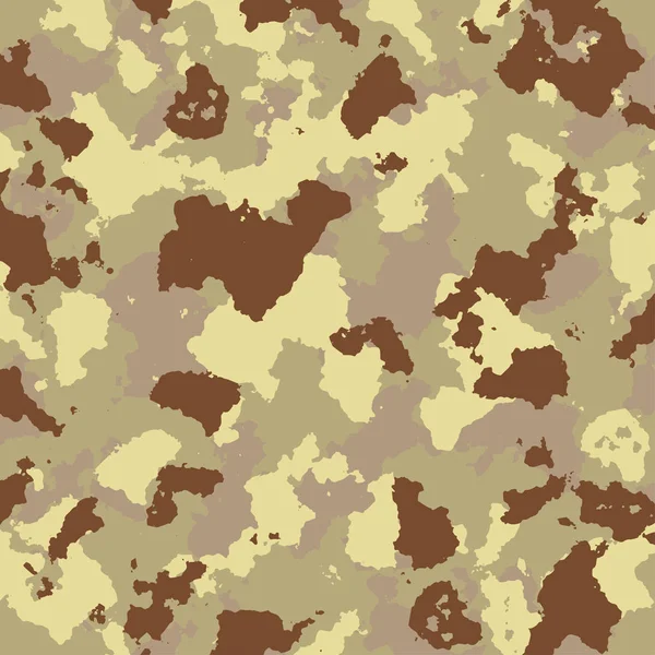Vektor militärisches Tarnmuster in braunen Farben — Stockvektor