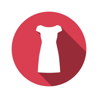 elbise düz tasarım simge vektör çizim