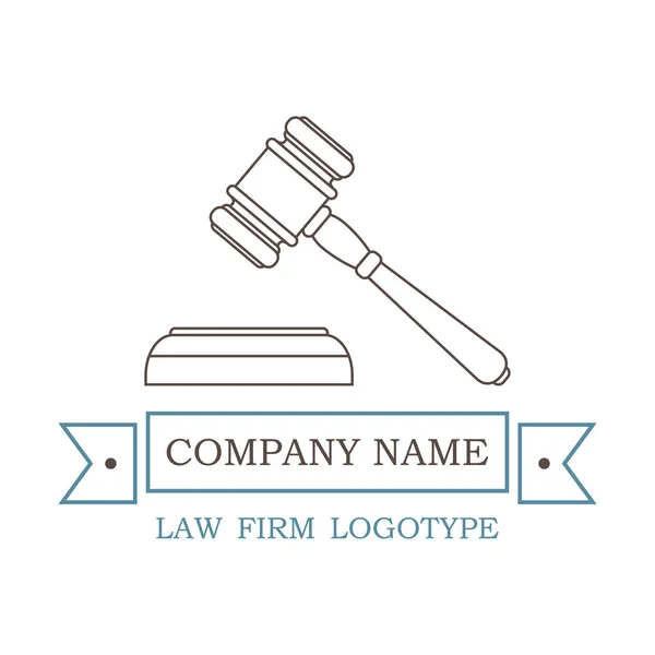 Διάνυσμα λογότυπο για δικηγορικό γραφείο, δικηγόρος ή νομικός — Διανυσματικό Αρχείο