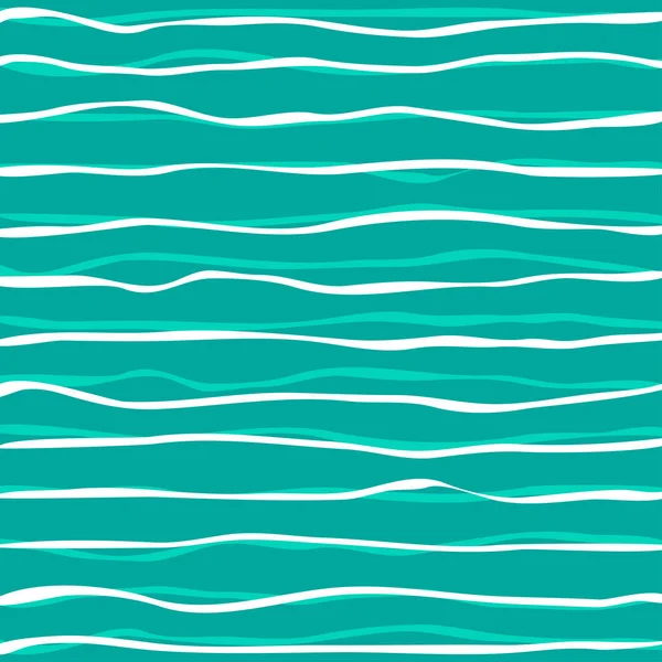 Vektor abstrakter Hintergrund mit Wellen in Weiß und Blau — Stockvektor