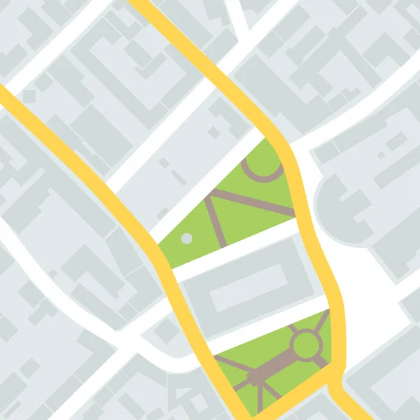 都市地区マップのベクトル イラスト — ストックベクタ