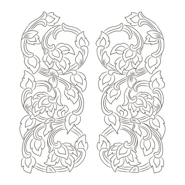 Традиционный тайский орнамент — стоковый вектор