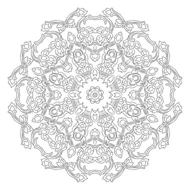 Mandala, vintage dekoratif öğe