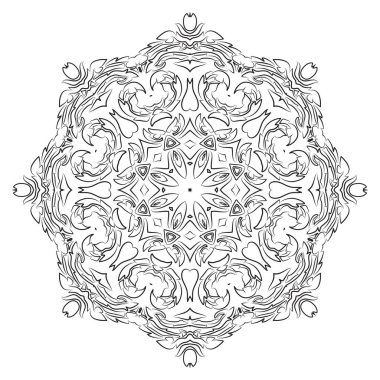 Mandala, vintage dekoratif öğe