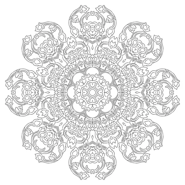 Mandala, винтажный декоративный элемент — стоковый вектор