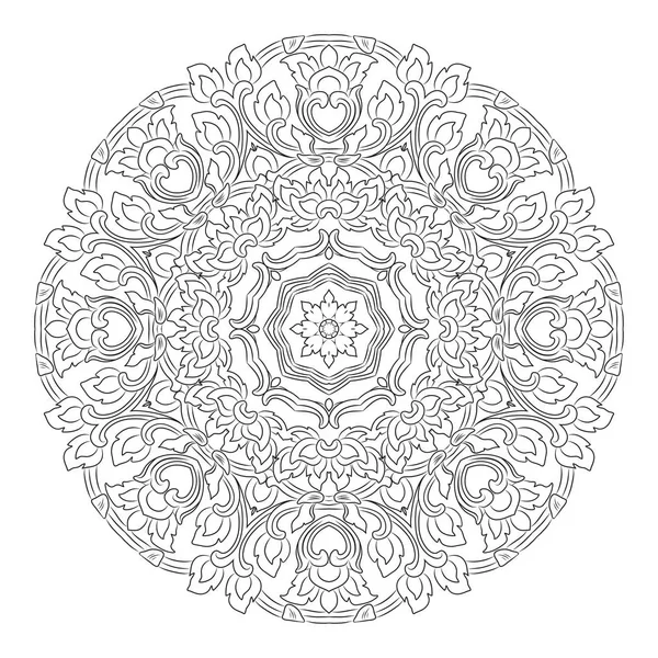 Mandala, vintage díszítő elem — Stock Vector