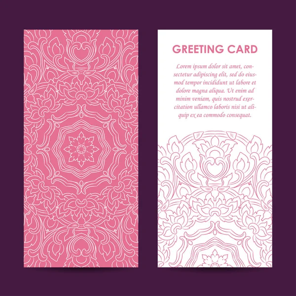 Mock up of vintage greting card — Stock Vector