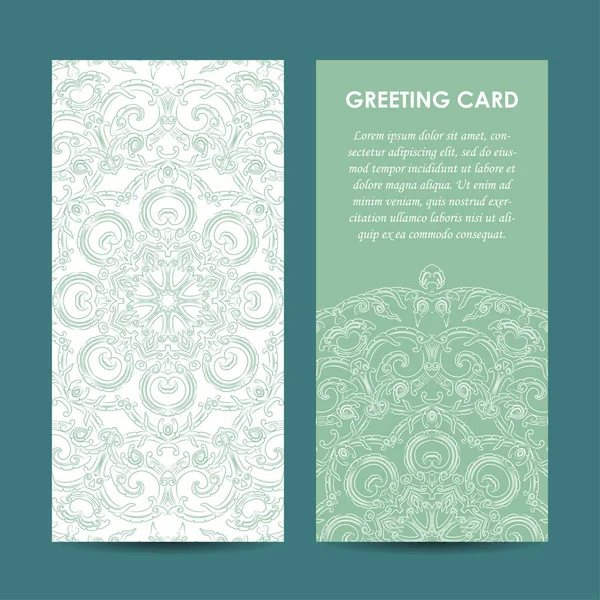 Mock up of vintage greting card — Stock Vector