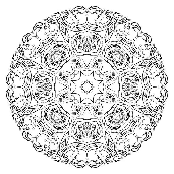 Mandala, elemento decorativo vintage — Vetor de Stock