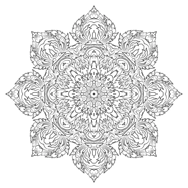 Mandala, Vintage dekoratives Element — Stockvektor