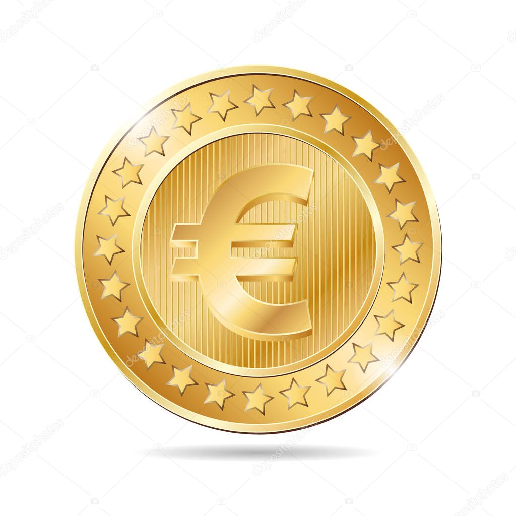coin with euro sign