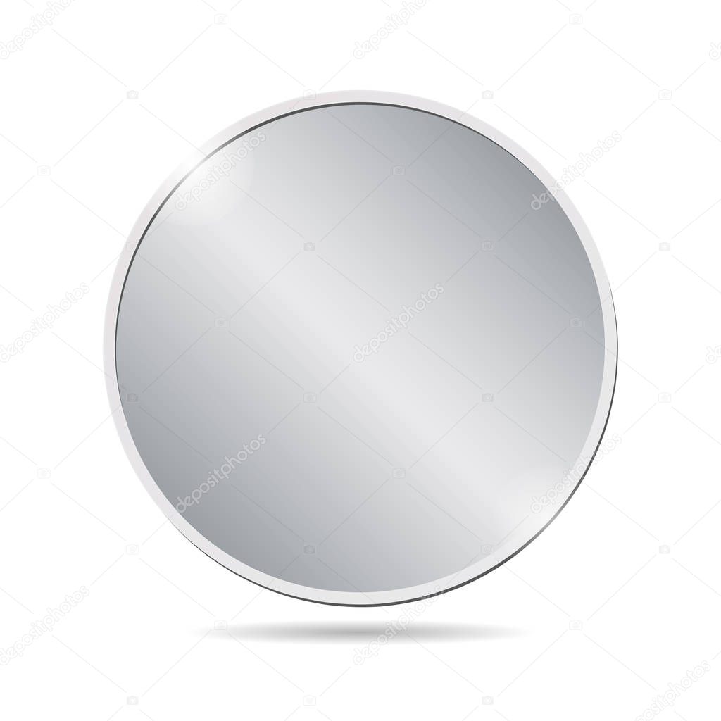 blank silver coin
