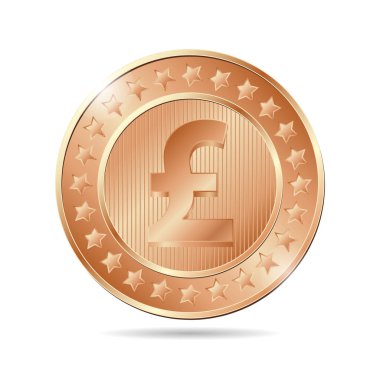 sayı işareti ile Bronz sikke