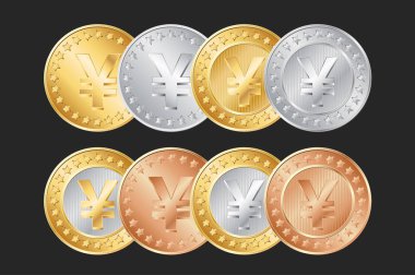 Altın, gümüş ve bronz yen demir