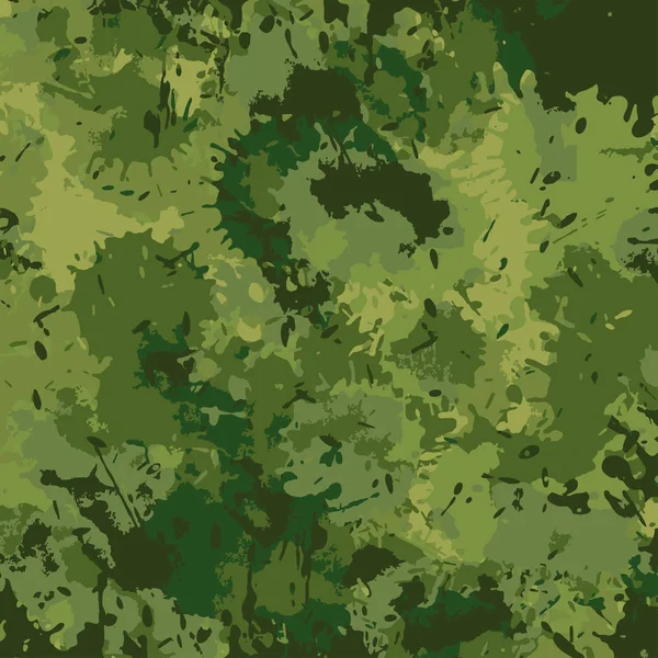 Militärt kamouflage mönster — Stock vektor