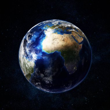 Uzayda güzel dünya