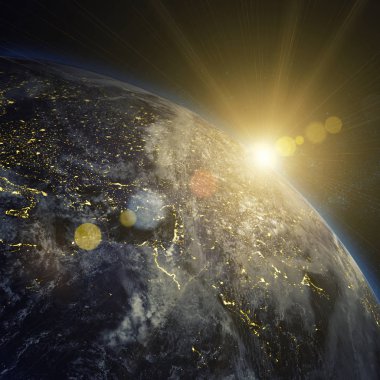 Uzayda güzel dünya