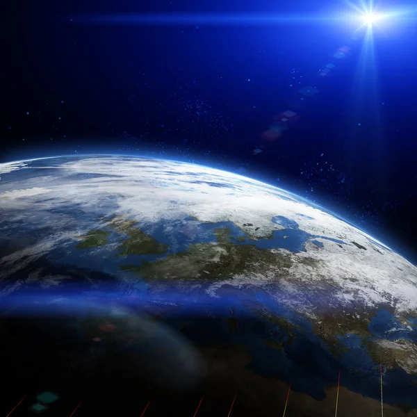 Земля в космосе — стоковое фото