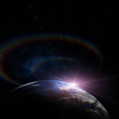 Uzayda güzel dünya