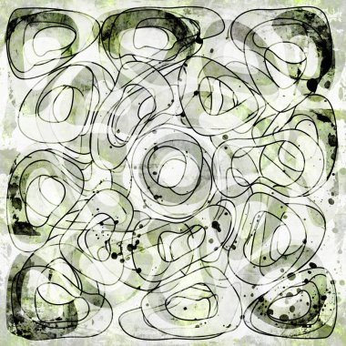 arka planda bir yeşil orman stili