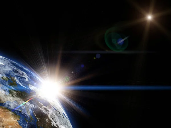 Beautiful earth in space — Stock Photo, Image