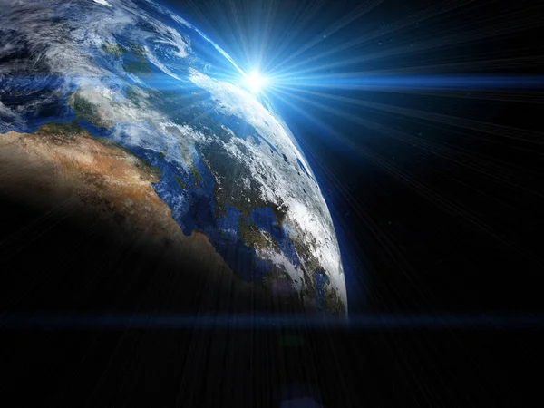 Mooie aarde in de ruimte — Stockfoto