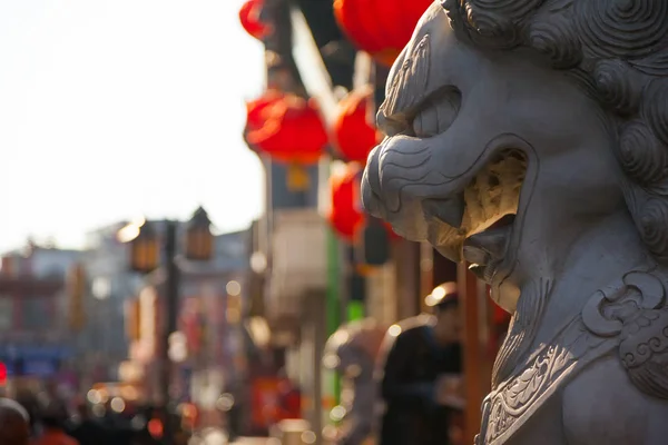 Régi, hagyományos stílusú kínai utca — Stock Fotó
