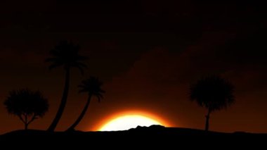 Güzel gündoğumu bulutlar