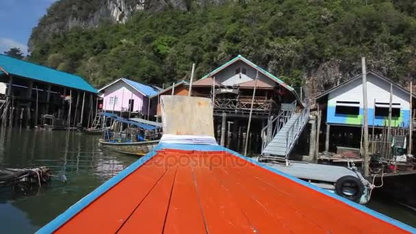 Viagem de barco para ilhas tropicais — Vídeo de Stock