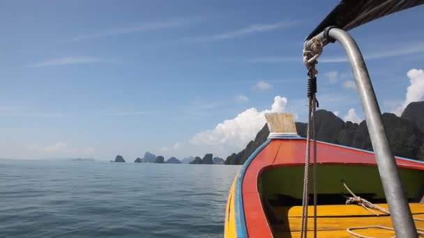 Båttur till tropiska öar från Phuket — Stockvideo