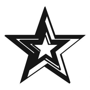 büyük siyah grunge yıldız çizim