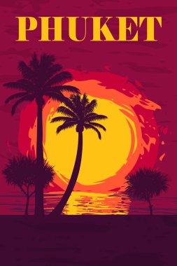 günbatımı okyanus Phuket Adası