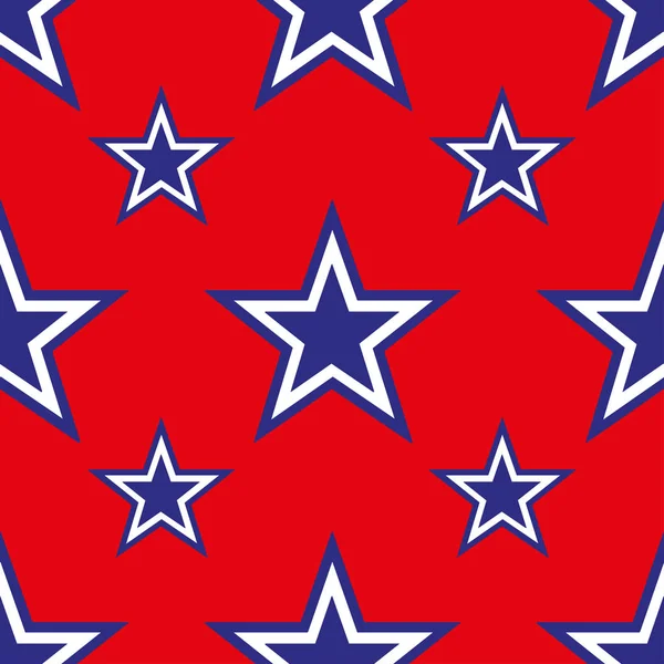 4th of July seamless pattern — Stock Vector