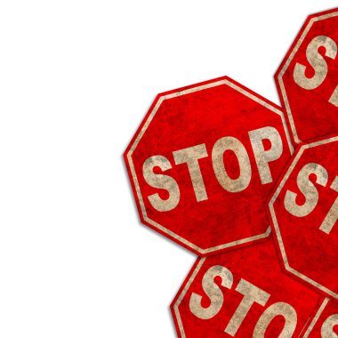 Kırmızı durağı arka plan