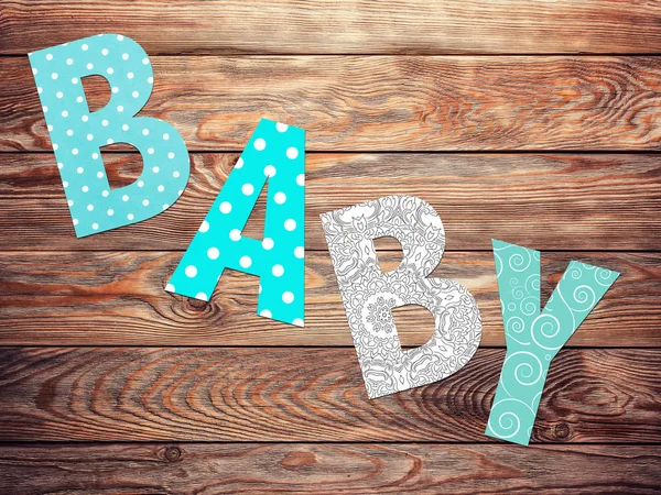 Letters of word baby — Stock Photo, Image