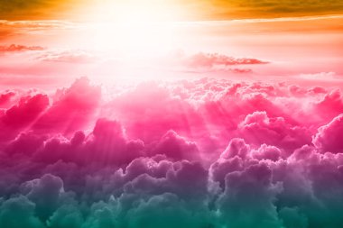 Güzel mavi gökyüzü arkaplanı 