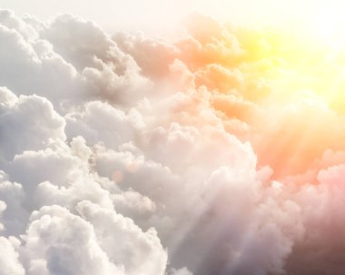 Güzel mavi gökyüzü arkaplanı